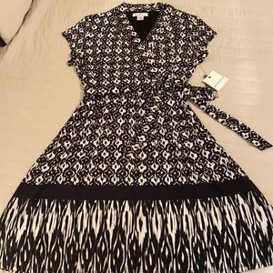 Liz Claiborne Sz XL cap sleeved dress NWT